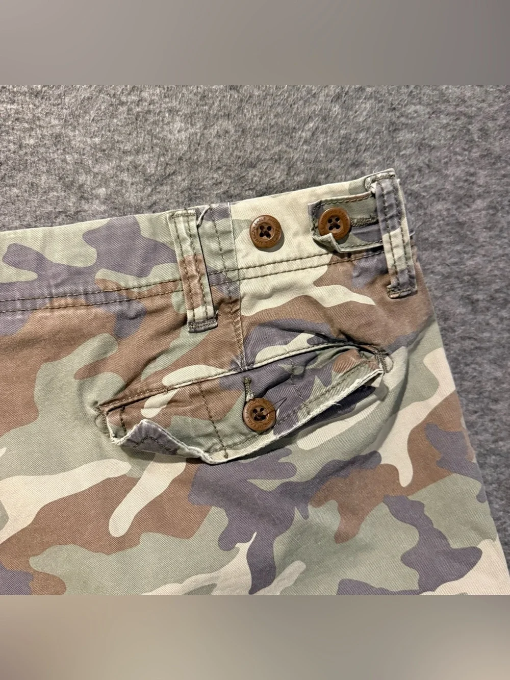 American Eagle Camo Cargo Shorts Mens 40 Longer Length 11